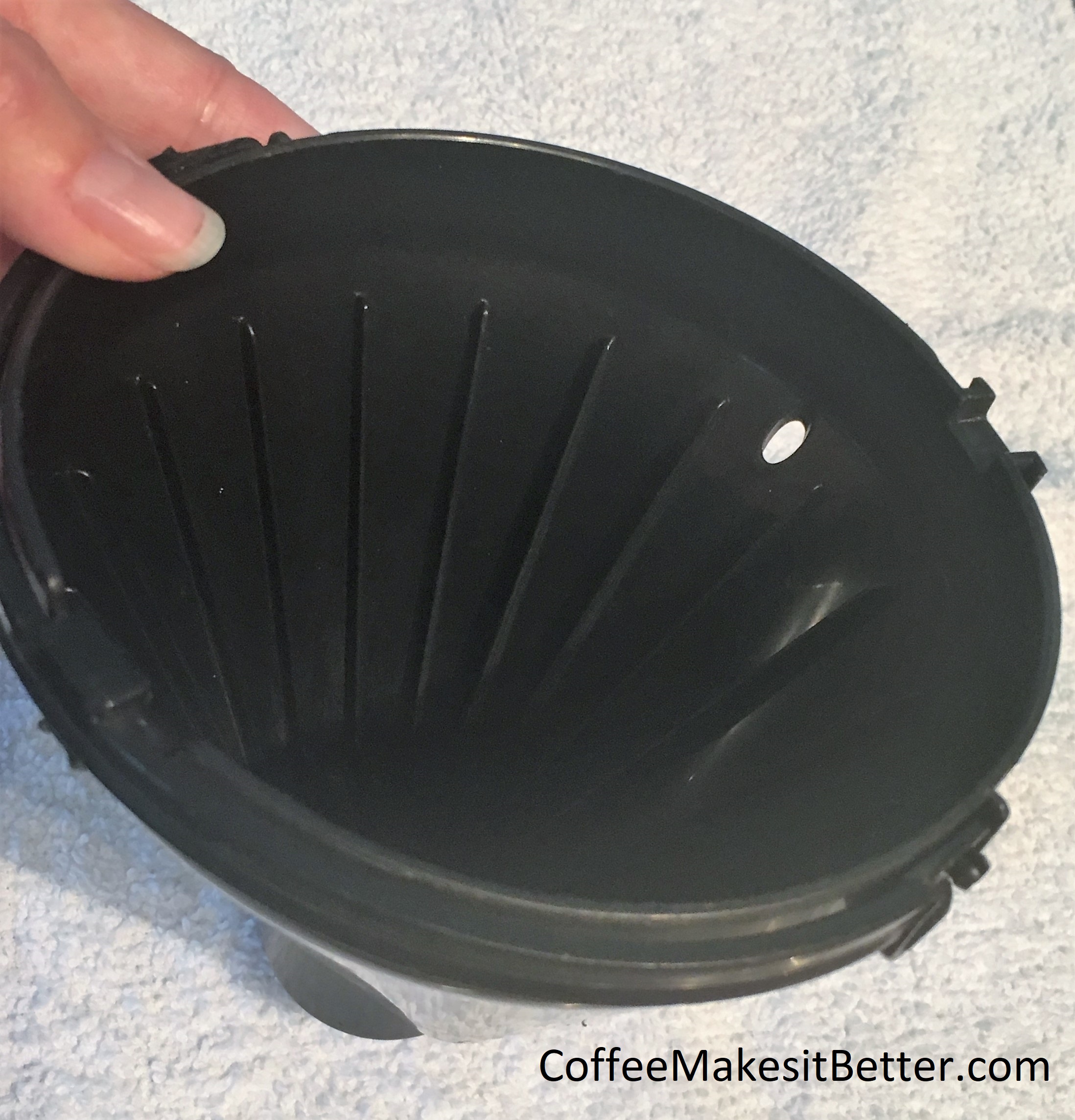 Melitta drip coffee maker cone filter basket from CoffeeMakesitBetter.com